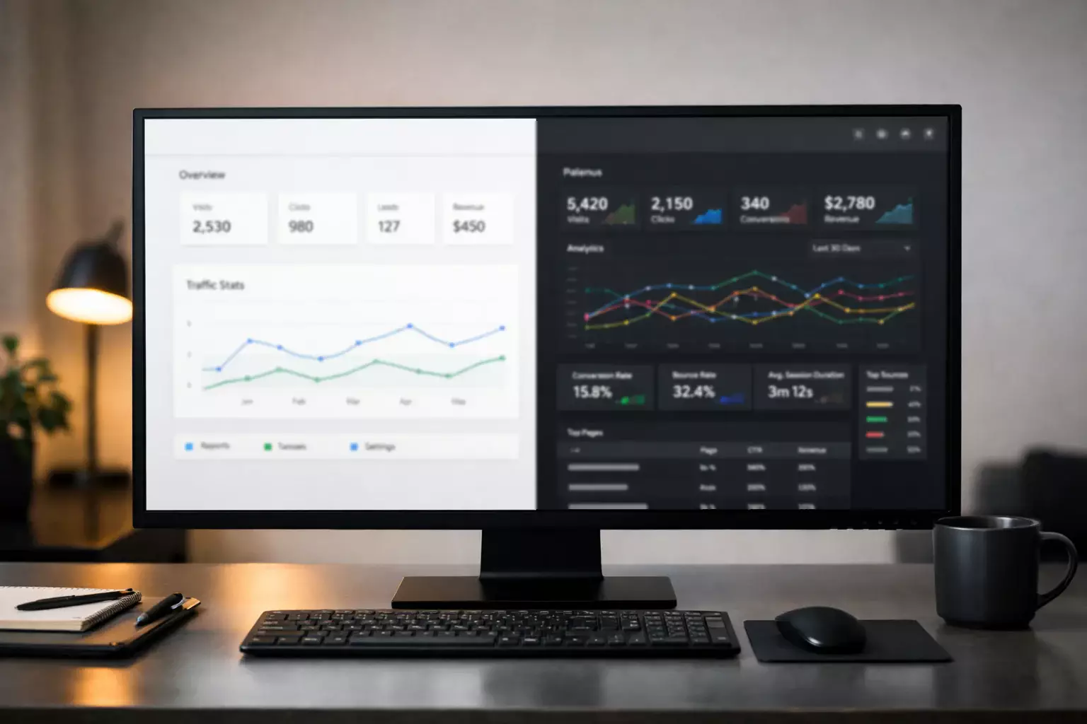 Vergleichsdarstellung zwischen kostenlosen und Premium-Diensten