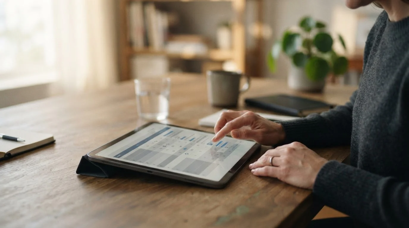 Vergleichstabelle verschiedener Wettanbieter auf Tablet-Bildschirm
