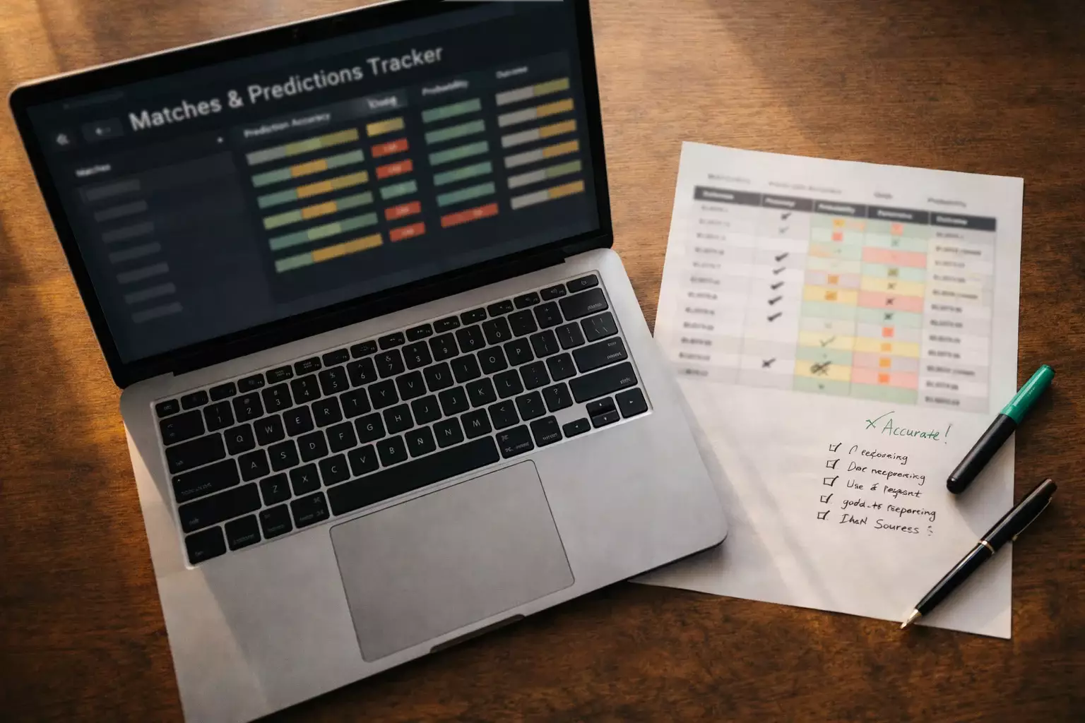 Übersichtliche Tabelle zur Dokumentation von Wetten und Ergebnissen