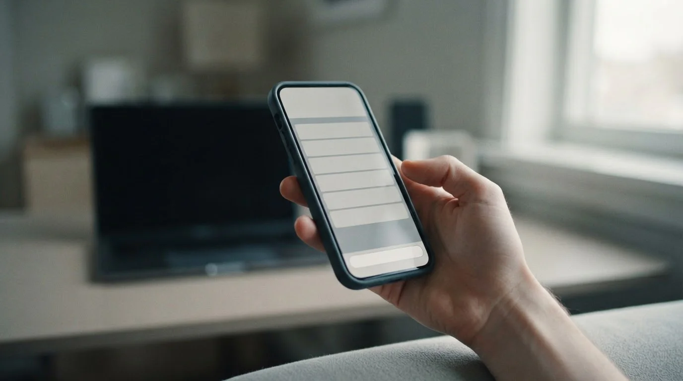 Silhouette einer Hand am Smartphone mit leerer Zahlungsoberfläche